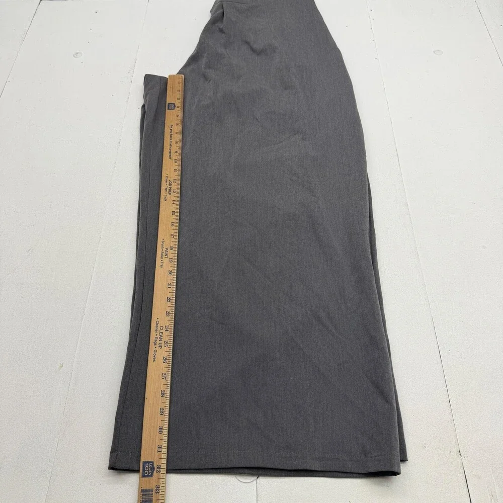 Fashion Nova Dress Pants Womens L Gray Magnolia Wide Leg Hardware Trouser